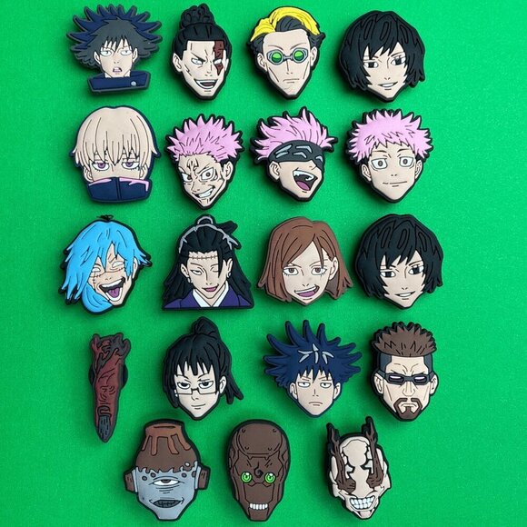 Crocs Accessories - jujutsu kaisen Crocs Shoe Charms Set of 19 Anime - jibbitz Charms